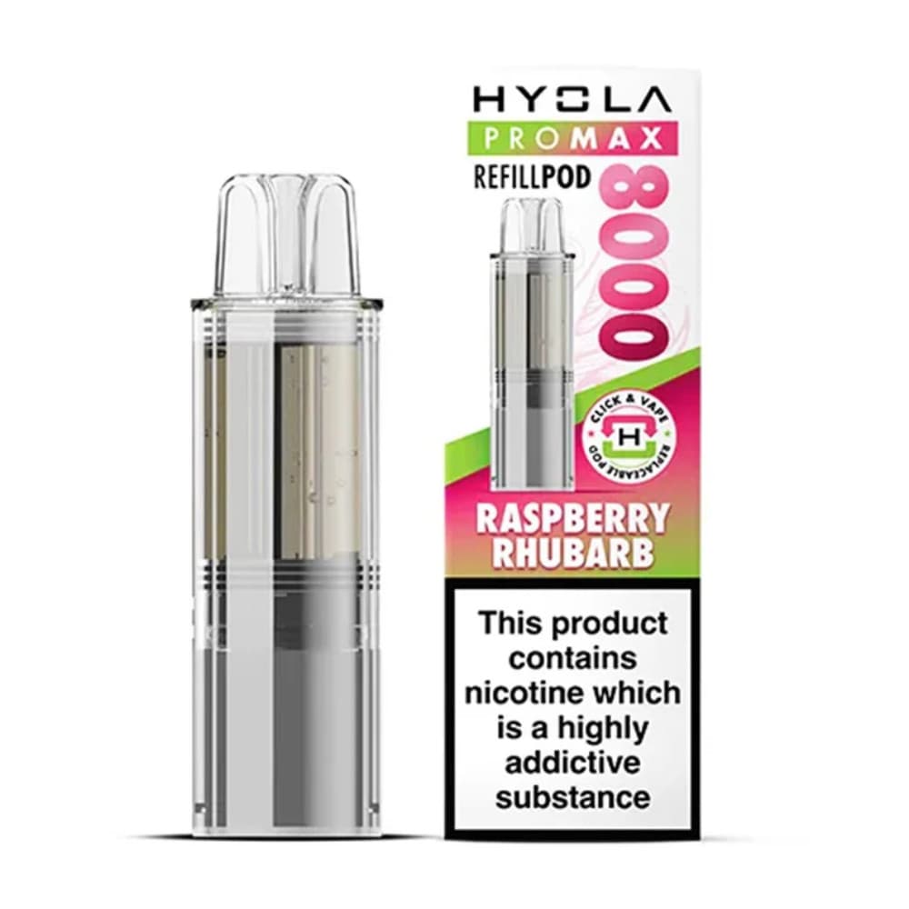  Raspberry Rhubarb Hyola Pro Max 8000 Refill Pods