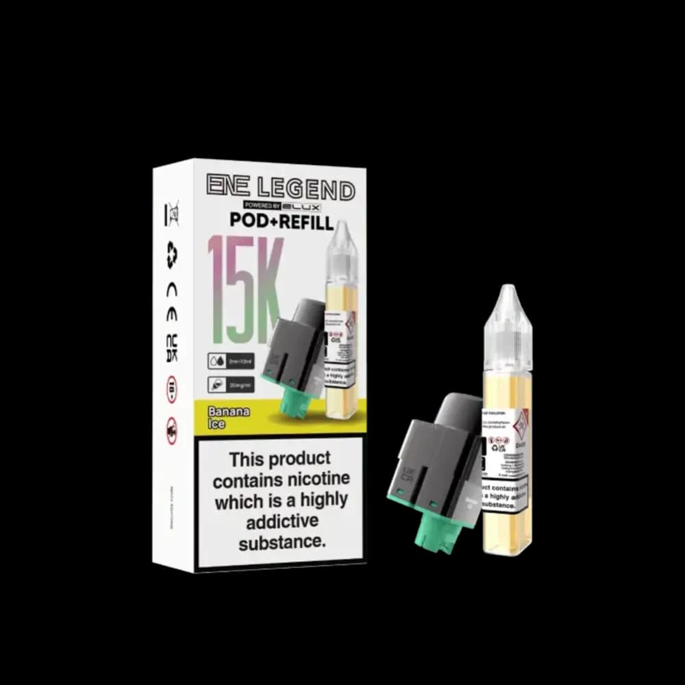  Banana Ice Elux Ene Legend 15k Refill Pods