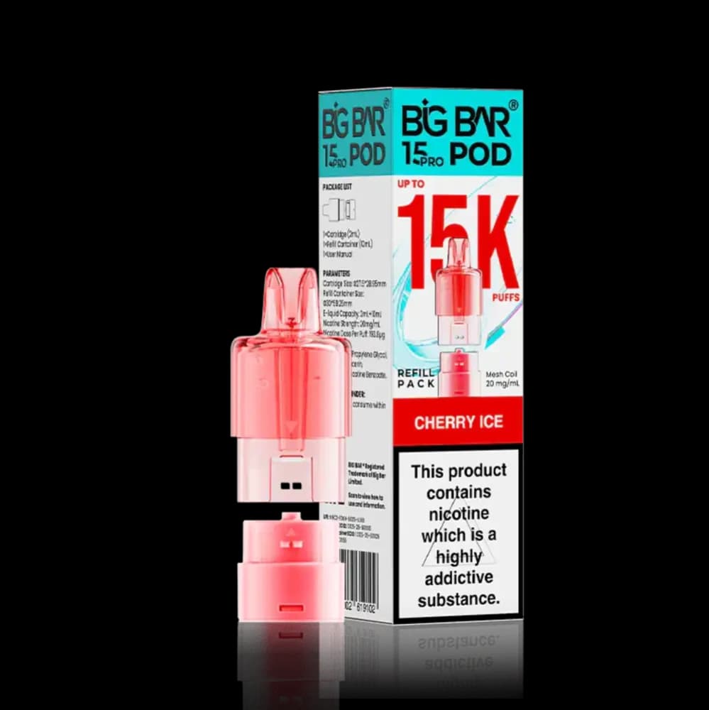 Cherry Ice Big Bar Pro 15k Refill Pods