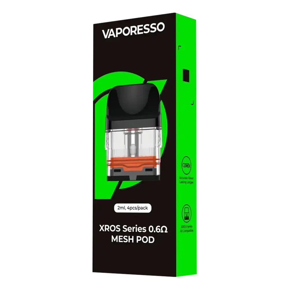  0.6ohm Mesh Pod Vaporesso Xros Replacement Pods 4 Packs