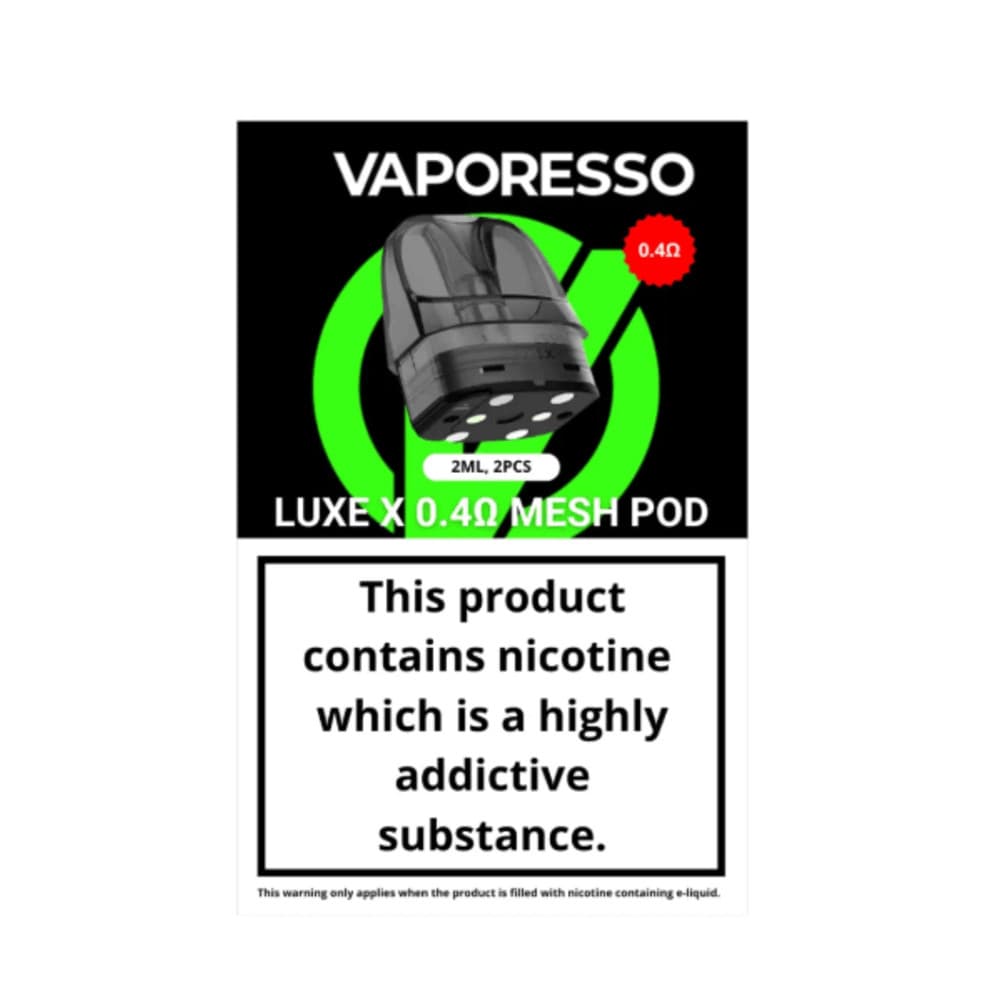  0.4ohm Mesh Vaporesso Luxe X Replacement Pods 2 Packs