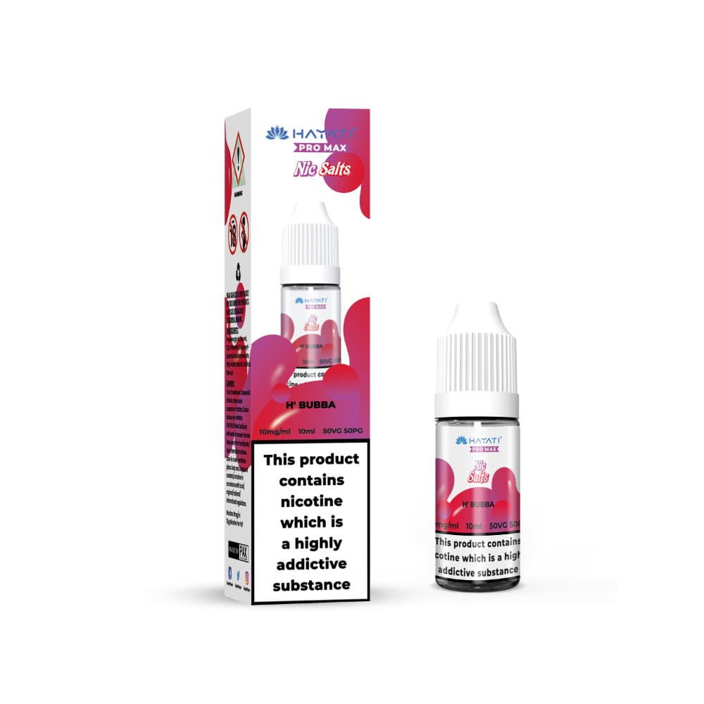  H'Bubba / 10mg Hayati Pro Max Nic Salts E-Liquids 10ml
