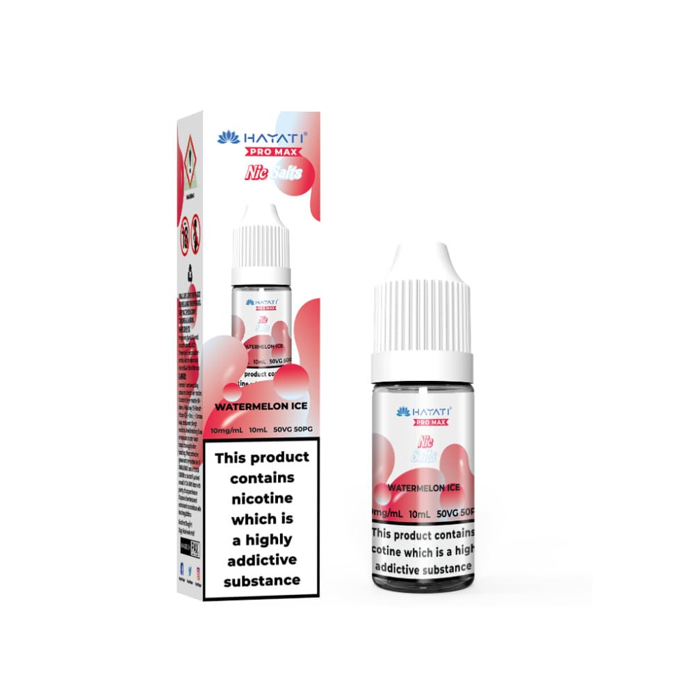  Watermelon Ice / 10mg Hayati Pro Max Nic Salts E-Liquids 10ml