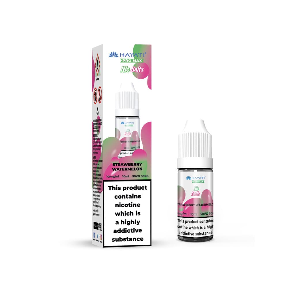  Strawberry Watermelon / 20mg Hayati Pro Max Nic Salts E-Liquids 10ml