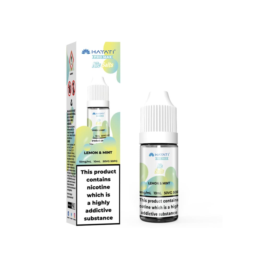  Lemon & Mint / 20mg Hayati Pro Max Nic Salts E-Liquids 10ml