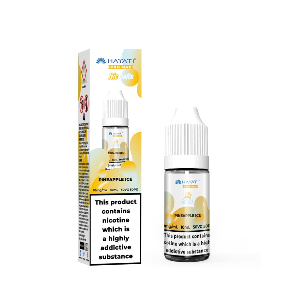  Pineapple Ice / 20mg Hayati Pro Max Nic Salts E-Liquids 10ml