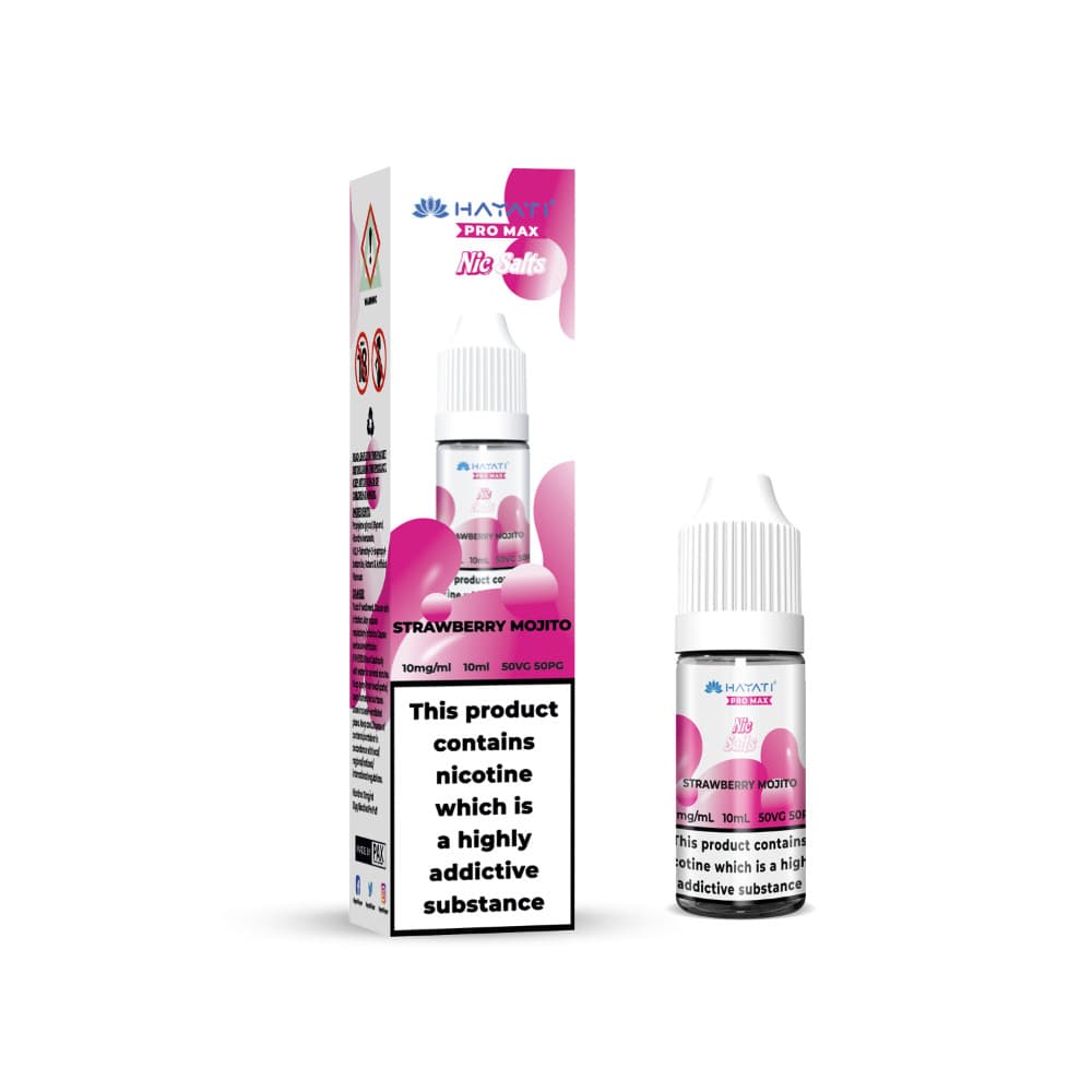  Strawberry Mojito / 20mg Hayati Pro Max Nic Salts E-Liquids 10ml