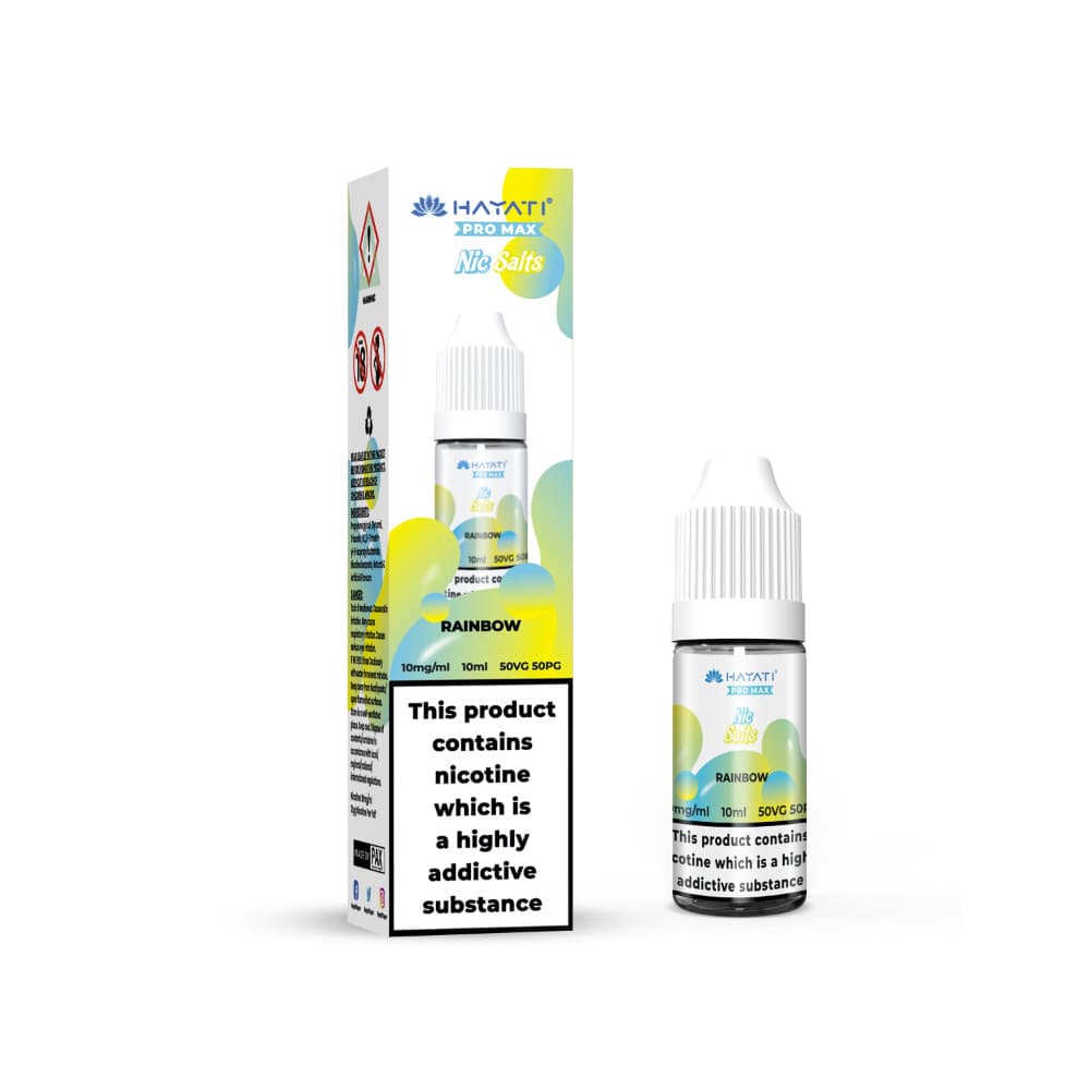  Rainbow / 20mg Hayati Pro Max Nic Salts E-Liquids 10ml