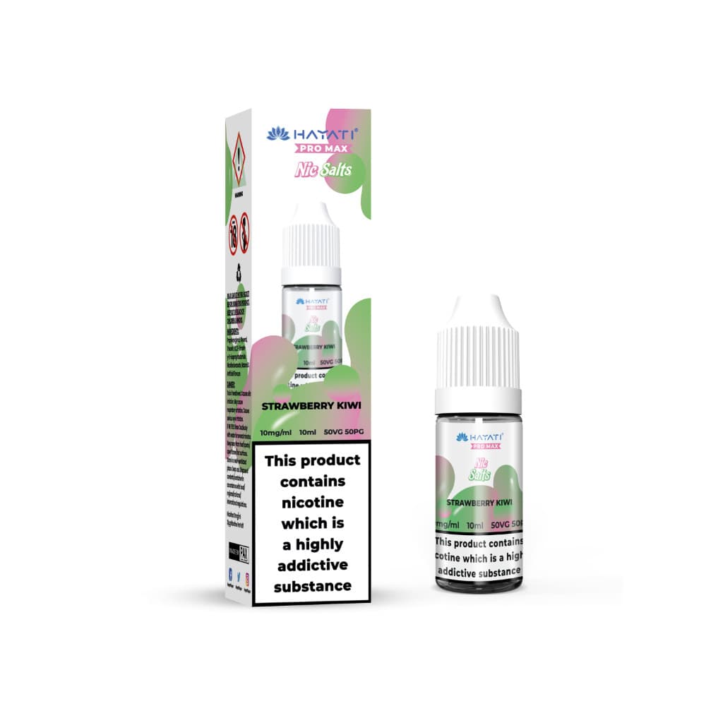  Strawberry Kiwi / 20mg Hayati Pro Max Nic Salts E-Liquids 10ml