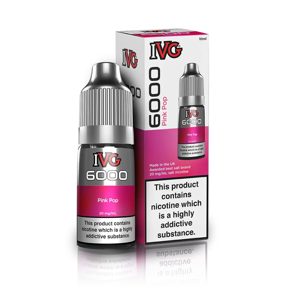  Pink Pop / 10mg IVG 6000 Nic Salts e liquids 10ml