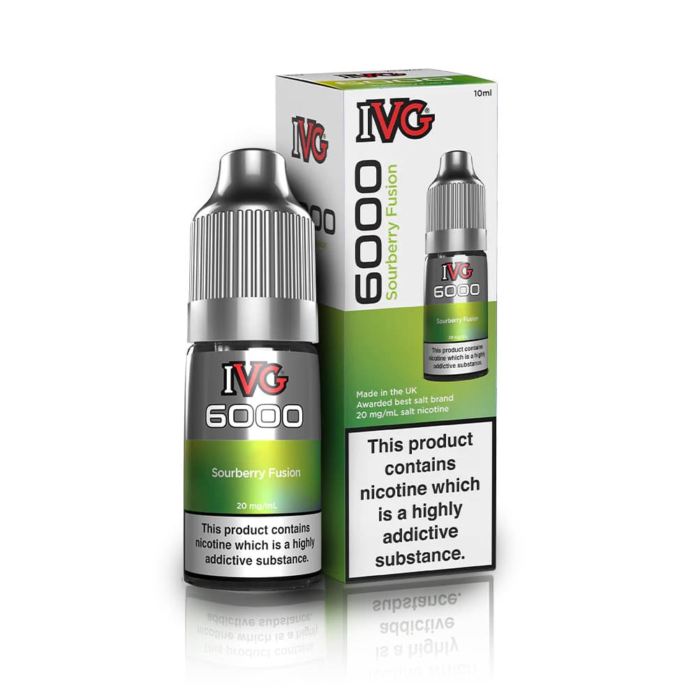  Sourberry Fusion / 10mg IVG 6000 Nic Salts e liquids 10ml