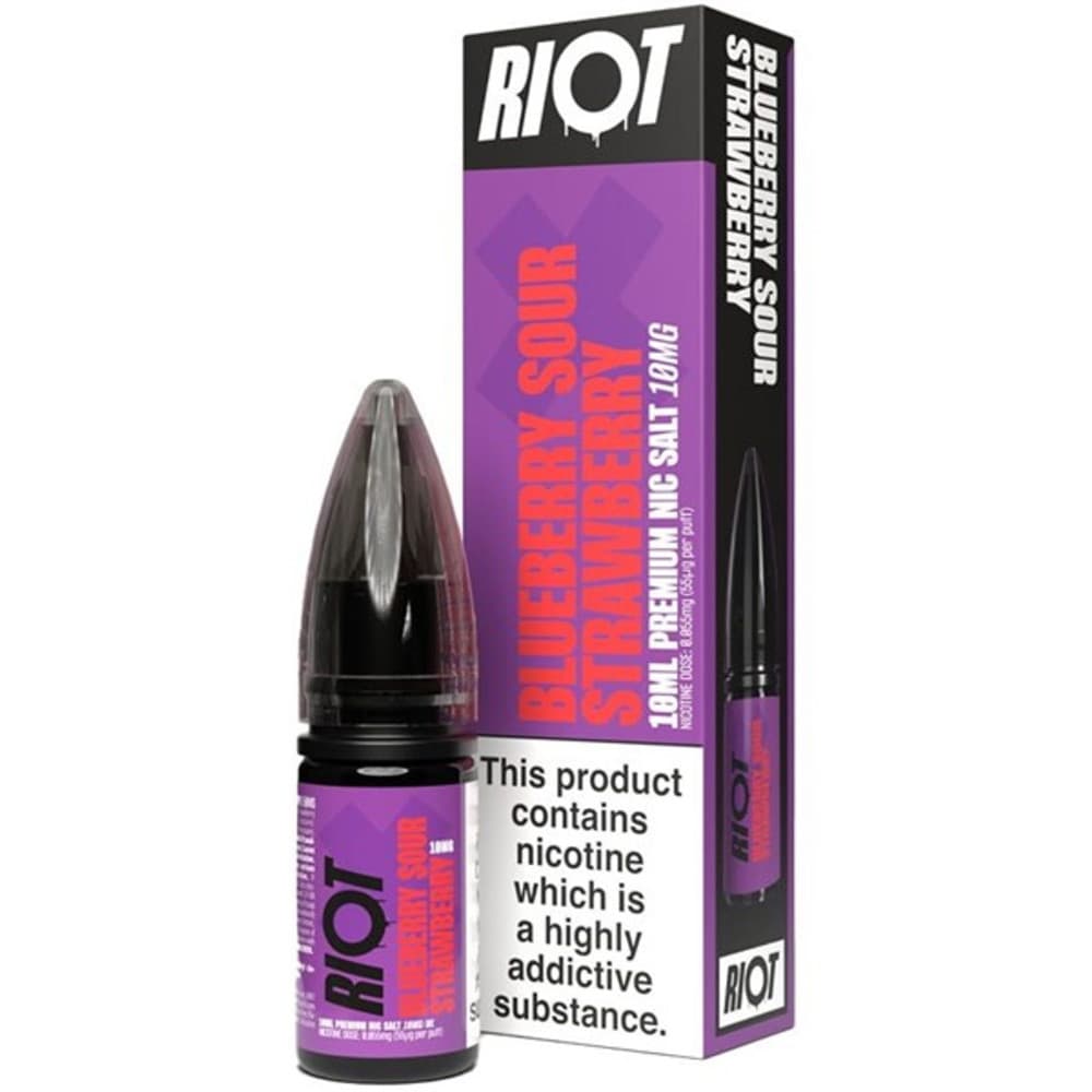  Blueberry Sour Strawberry / 20mg Riot X Nic Salts e liquids 10ml