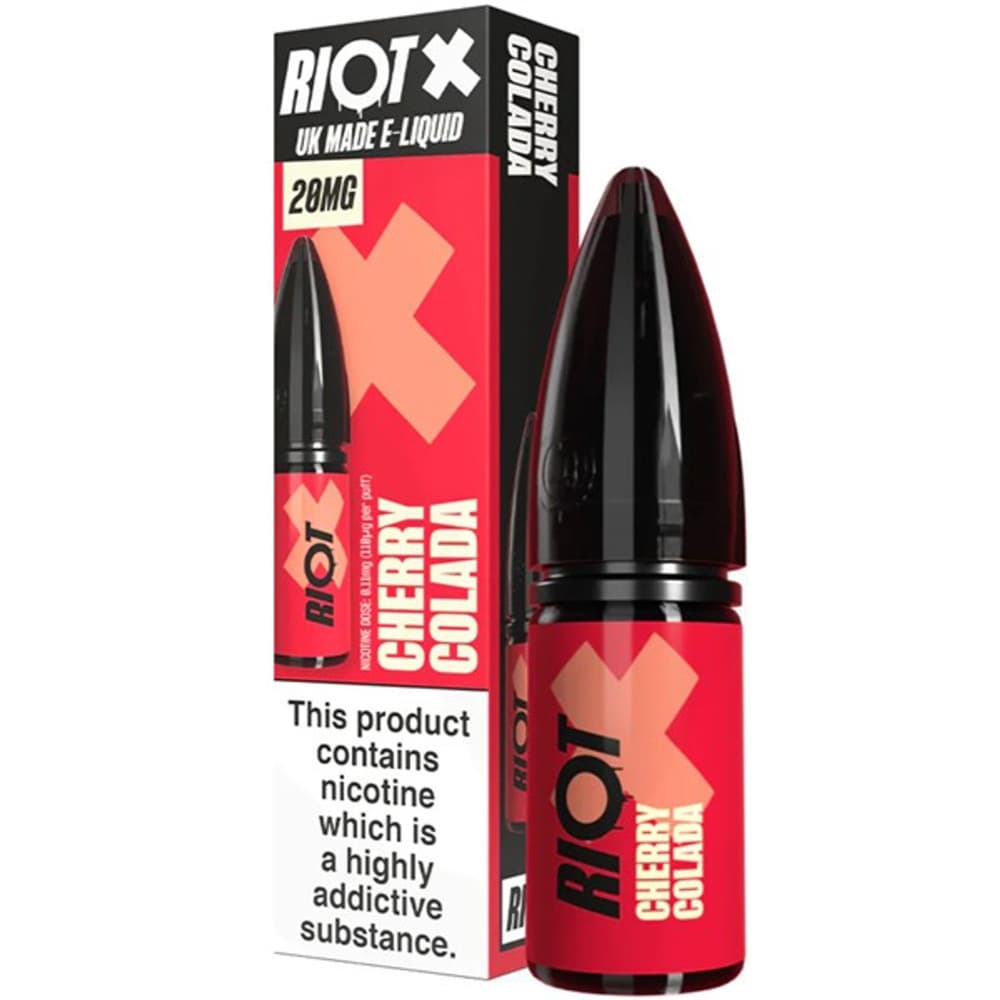  Cherry Colada / 10mg Riot X Nic Salts e liquids 10ml