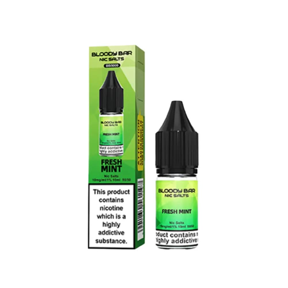  Fresh Mint / 20mg Bloody Bar Nic Salts e liquids 10ml