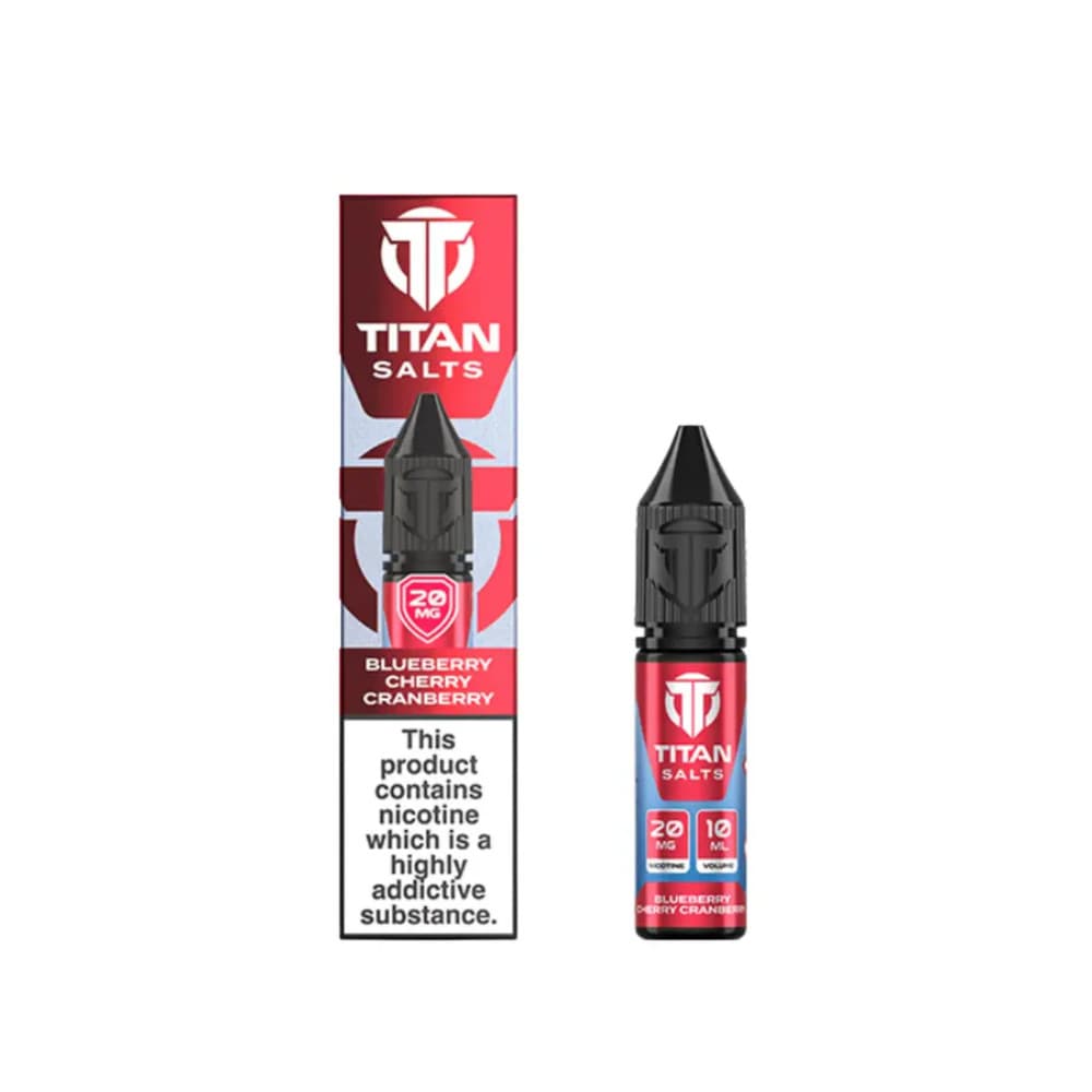  Blueberry Cherry Cranberry / 10mg Titan Nic Salts e liquids 10ml