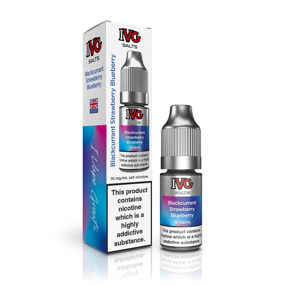  Blackcurrant Strawberry Blueberry / 20mg IVG Salt e liquids 10ml
