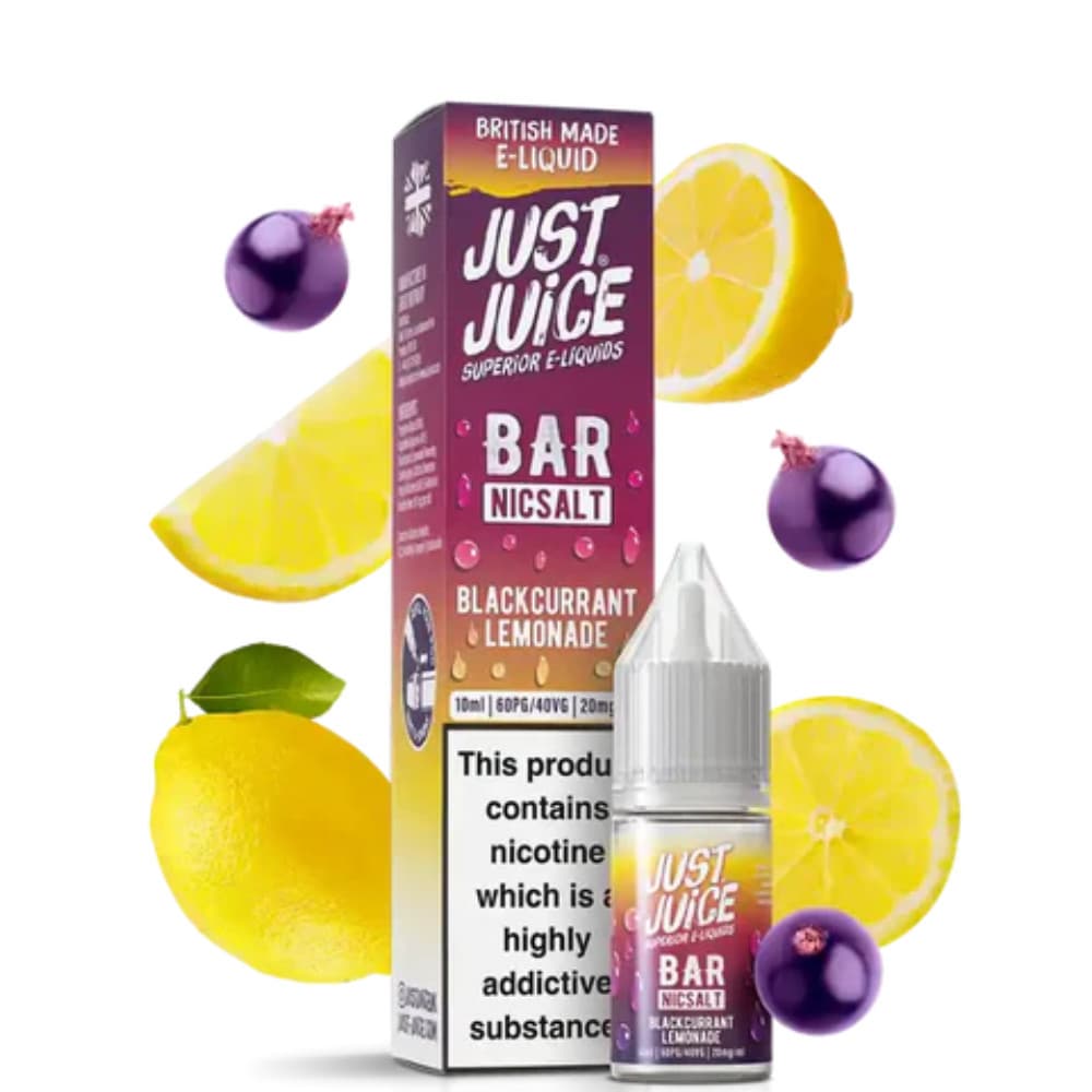  Blackcurrant Lemonade / 10mg Just Juice Bar Nic Salts e liquids 10ml