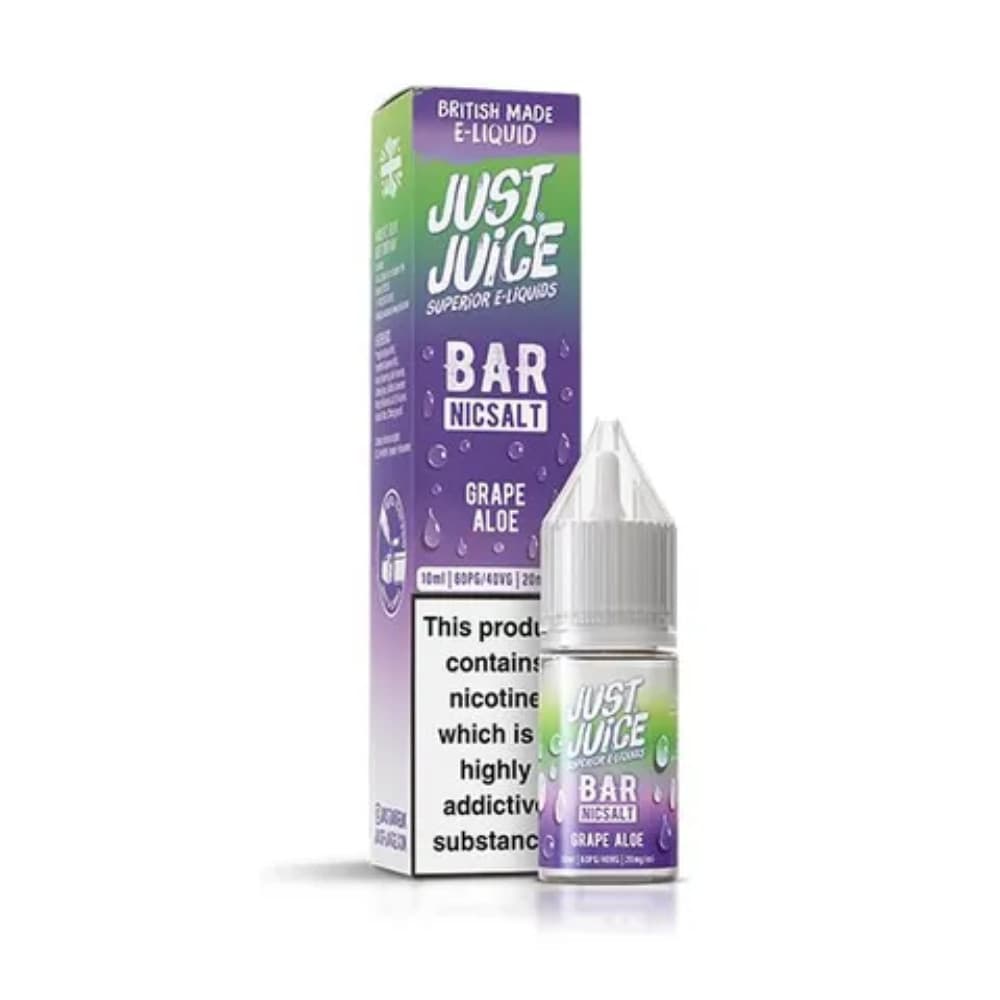  Grape Aloe / 10mg Just Juice Bar Nic Salts e liquids 10ml