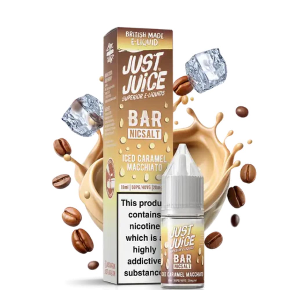  Iced Caramel Macchiato / 20mg Just Juice Bar Nic Salts e liquids 10ml