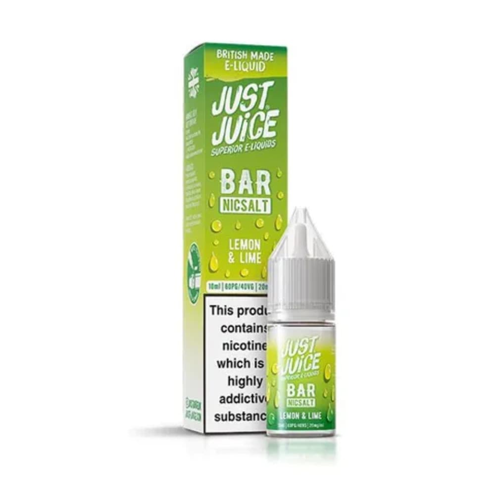  Lemon Lime / 10mg Just Juice Bar Nic Salts e liquids 10ml