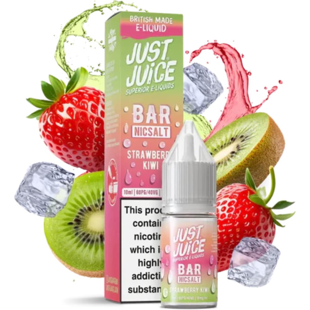  Strawberry Kiwi / 10mg Just Juice Bar Nic Salts e liquids 10ml
