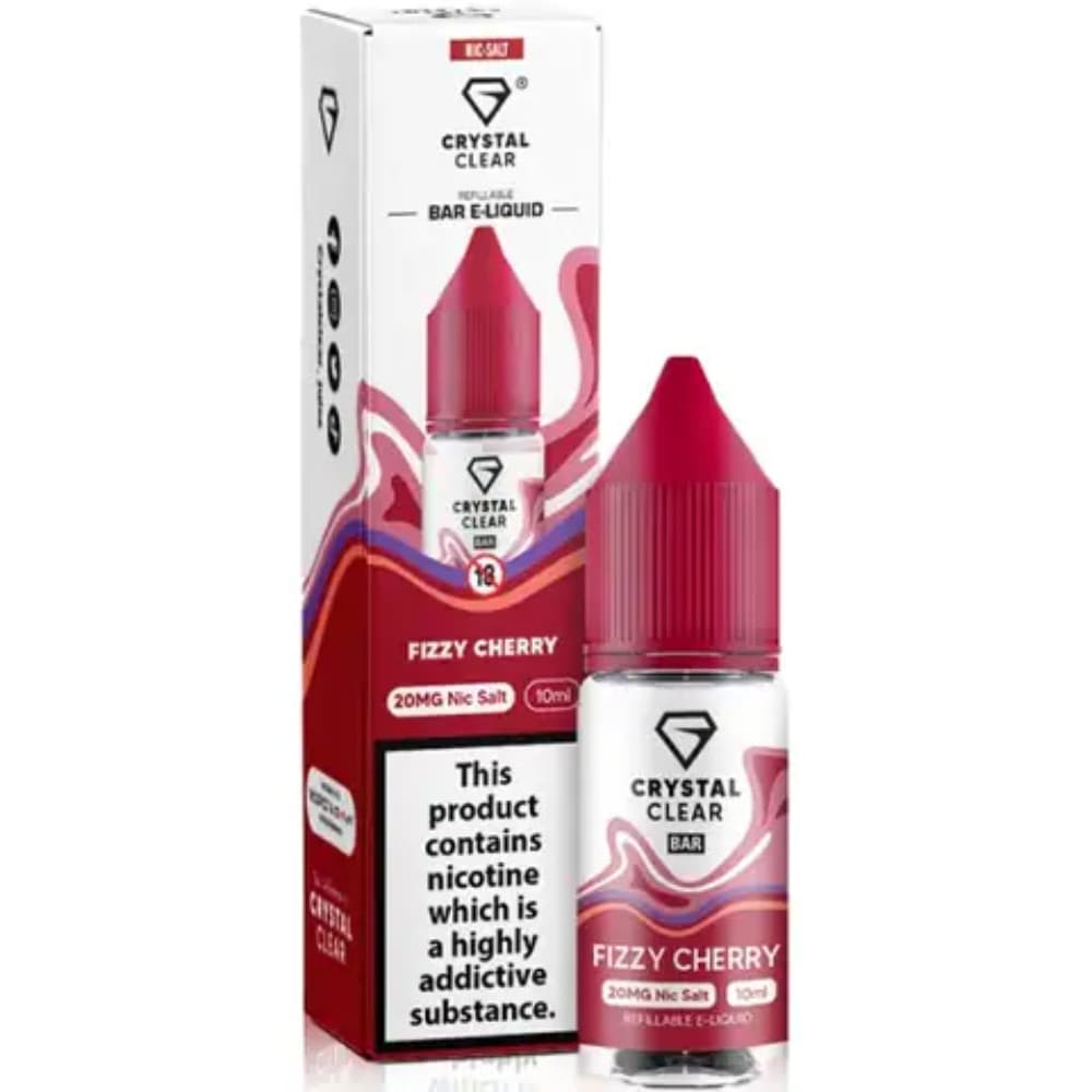  Fizzy Cherry / 20mg Crystal Clear Nic Salts e liquids 10ml