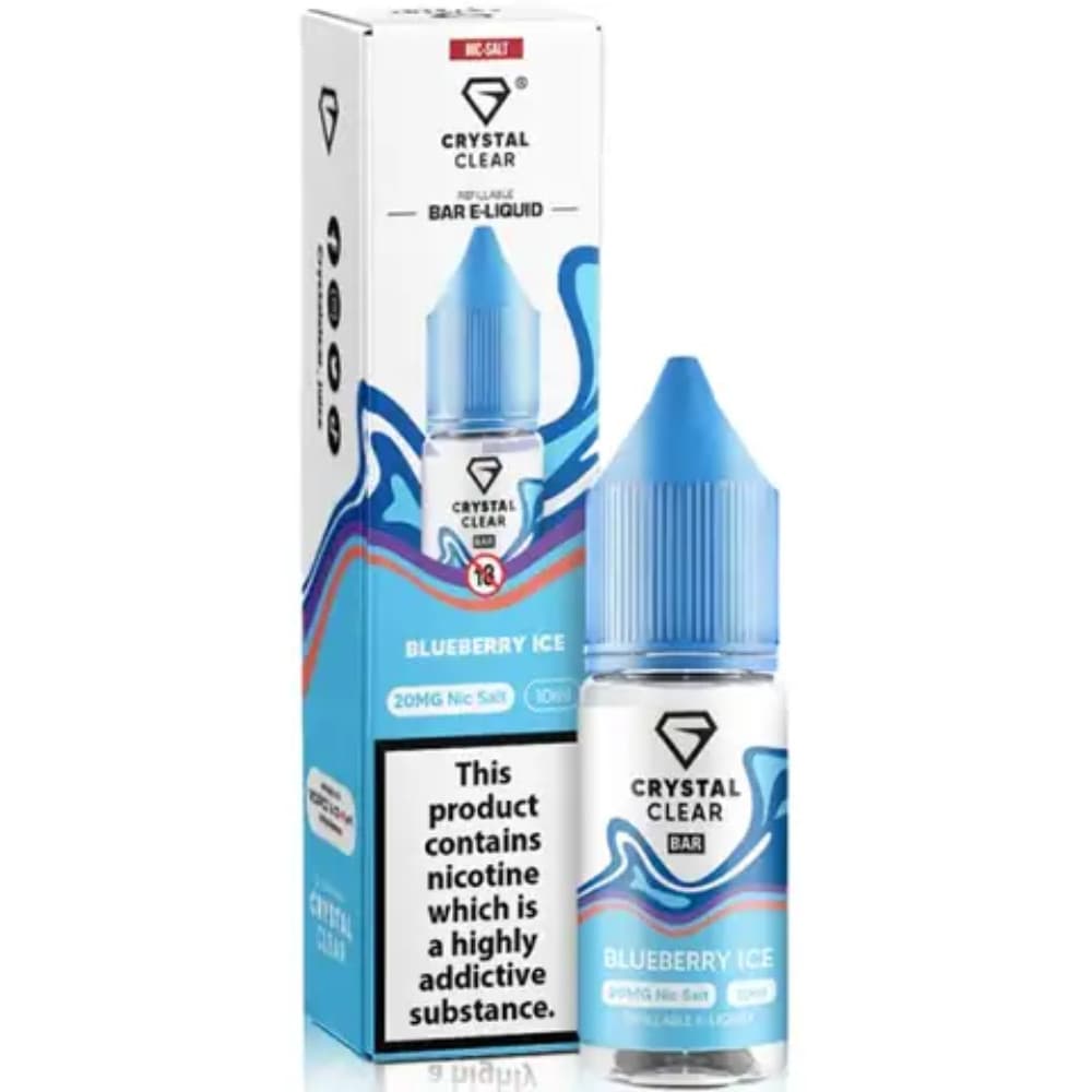  Blueberry Ice / 20mg Crystal Clear Nic Salts e liquids 10ml