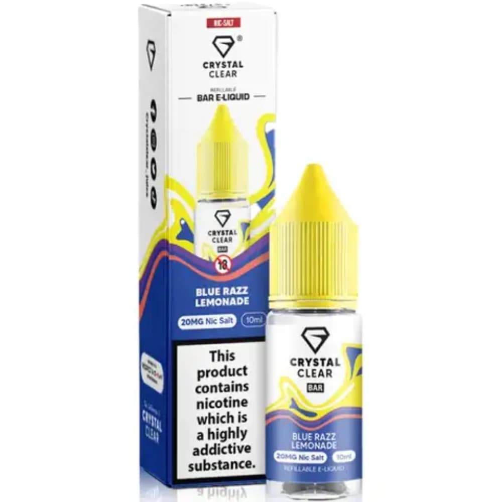  Blue Razz Lemonade / 10mg Crystal Clear Nic Salts e liquids 10ml