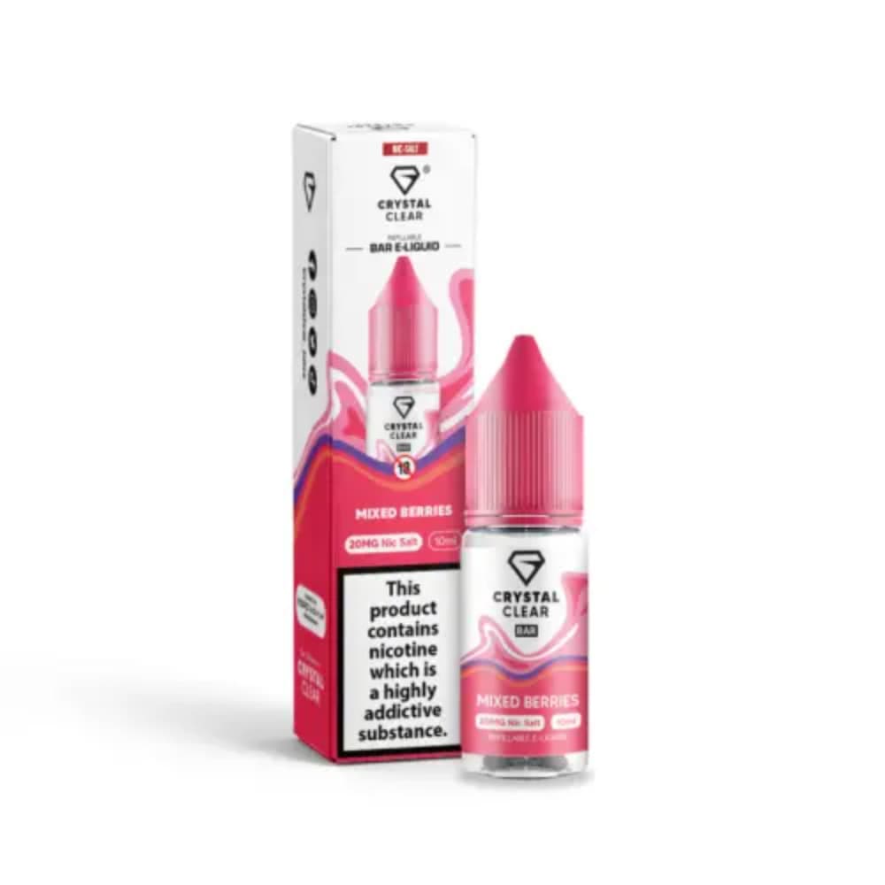  Mixed Berries / 10mg Crystal Clear Nic Salts e liquids 10ml