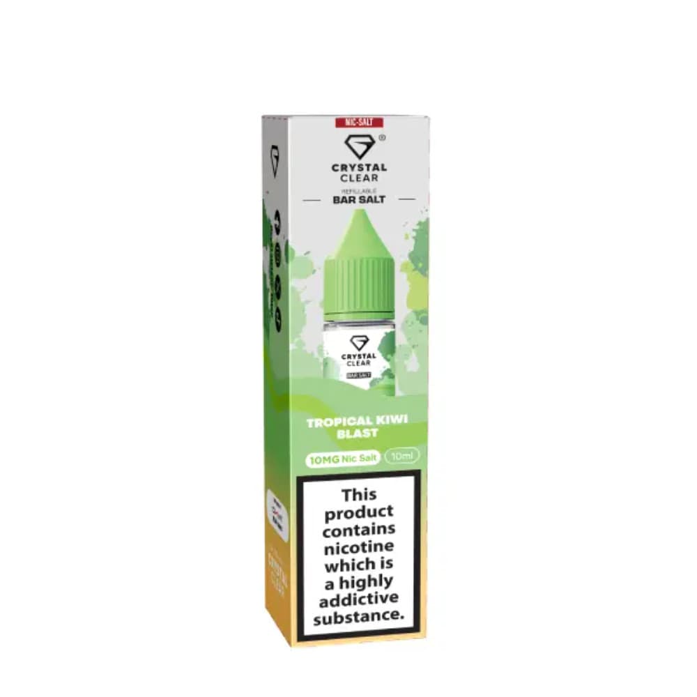  Tropical Kiwi Blast / 20mg Crystal Clear Nic Salts e liquids 10ml