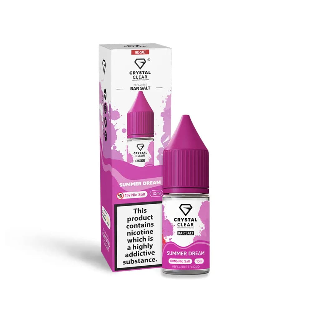  Summer Dream / 20mg Crystal Clear Nic Salts e liquids 10ml