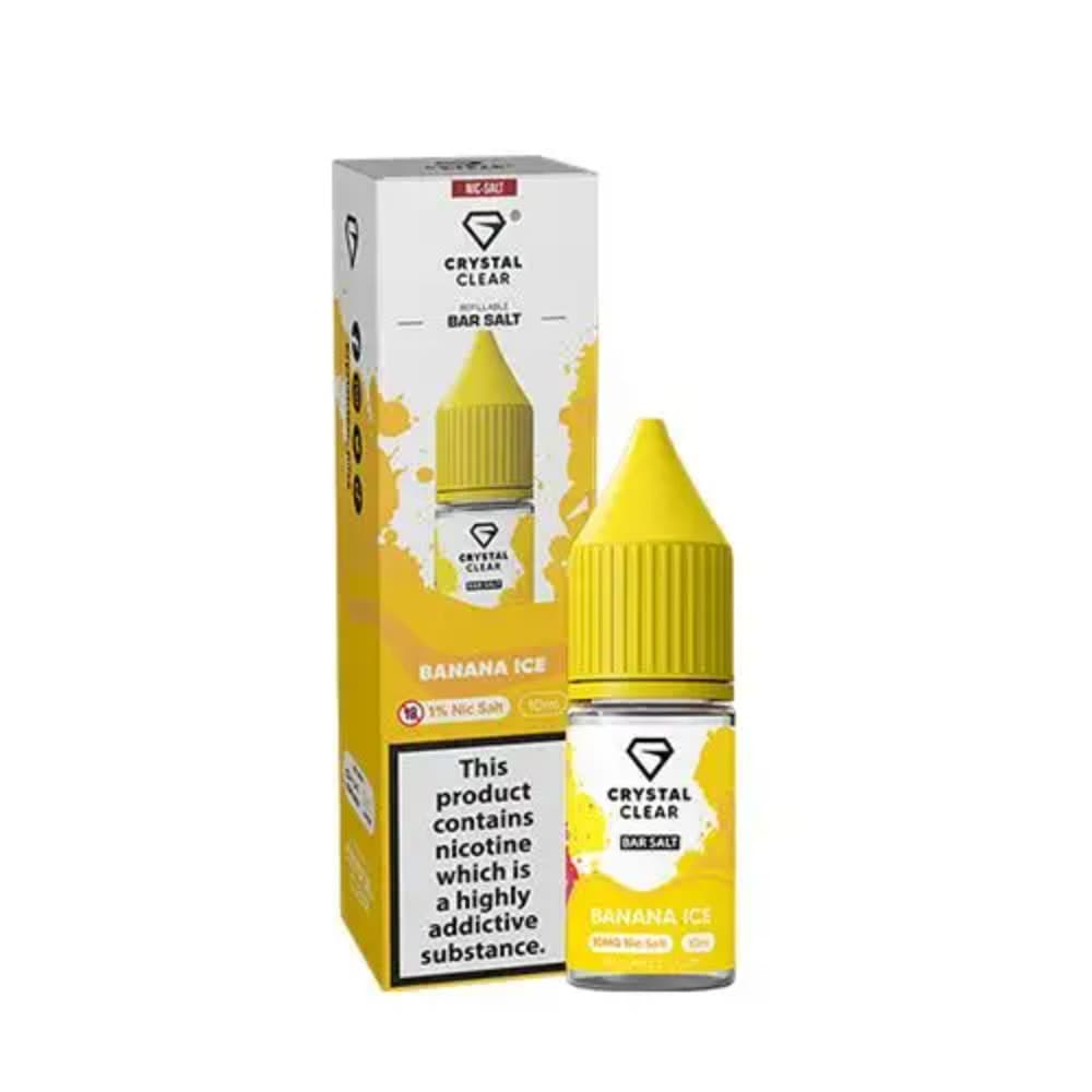  Banana Ice / 20mg Crystal Clear Nic Salts e liquids 10ml