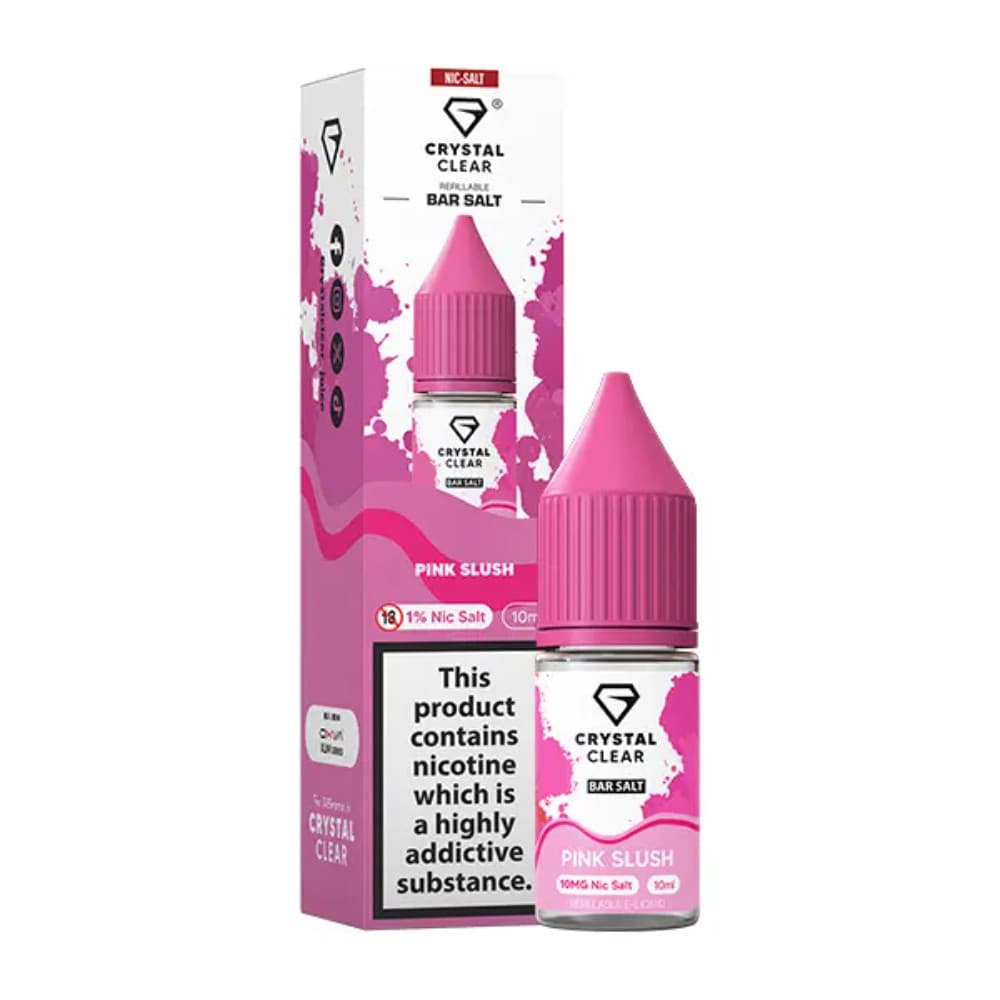  Pink Slush / 10mg Crystal Clear Nic Salts e liquids 10ml