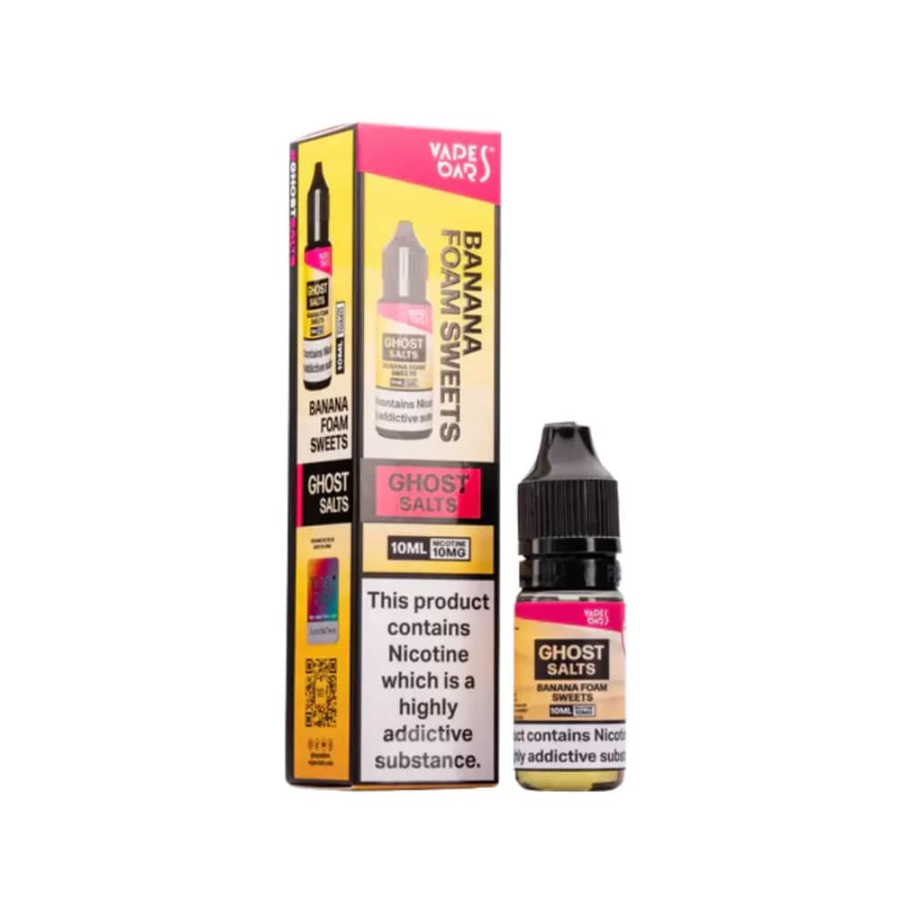  Banana Foam Sweets / 10mg Ghost 3500 Nic Salts e liquids 10ml