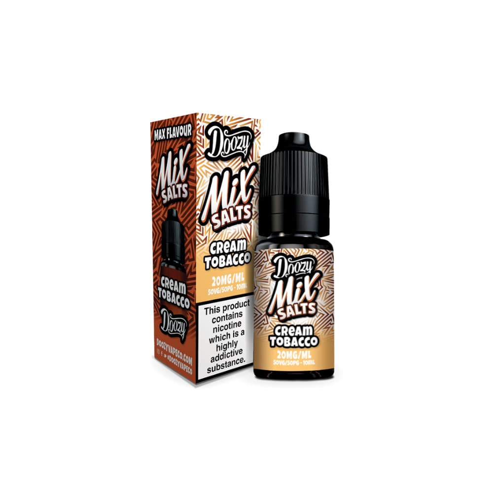  Cream Tobacco / 10mg Doozy Mix Nic Salts 10ml e liquids 10ml