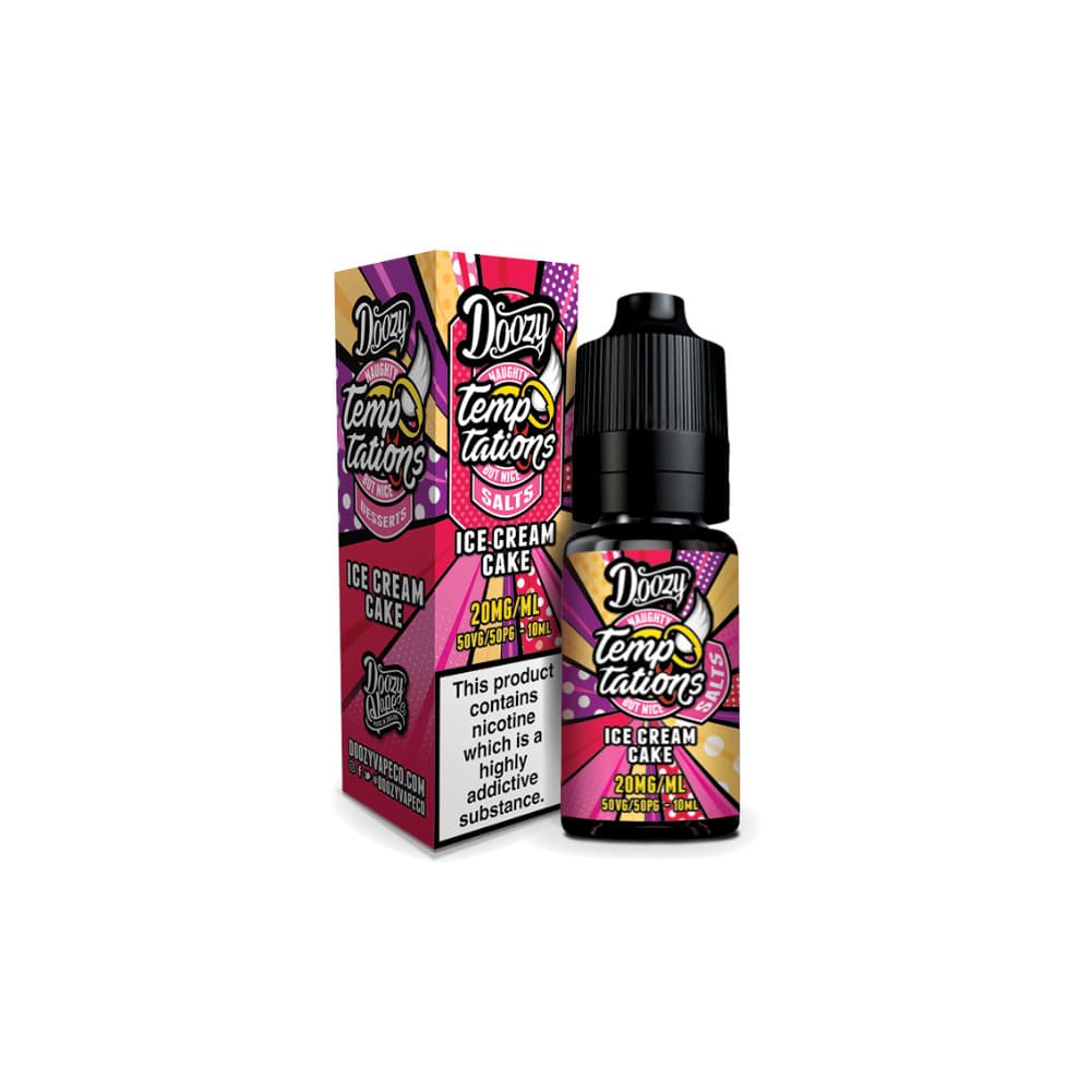  Ice Cream Cake / 10mg Doozy Temptation Nic Salts e liquids 10ml