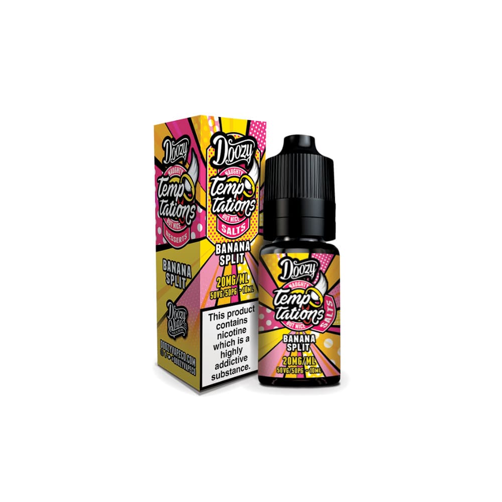  Banana Split / 10mg Doozy Temptation Nic Salts e liquids 10ml