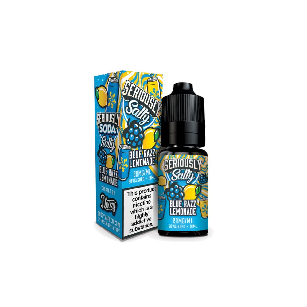  Blue Razz Lemonade / 10mg Doozy Serious Soda Nic Salts e liquids 10ml