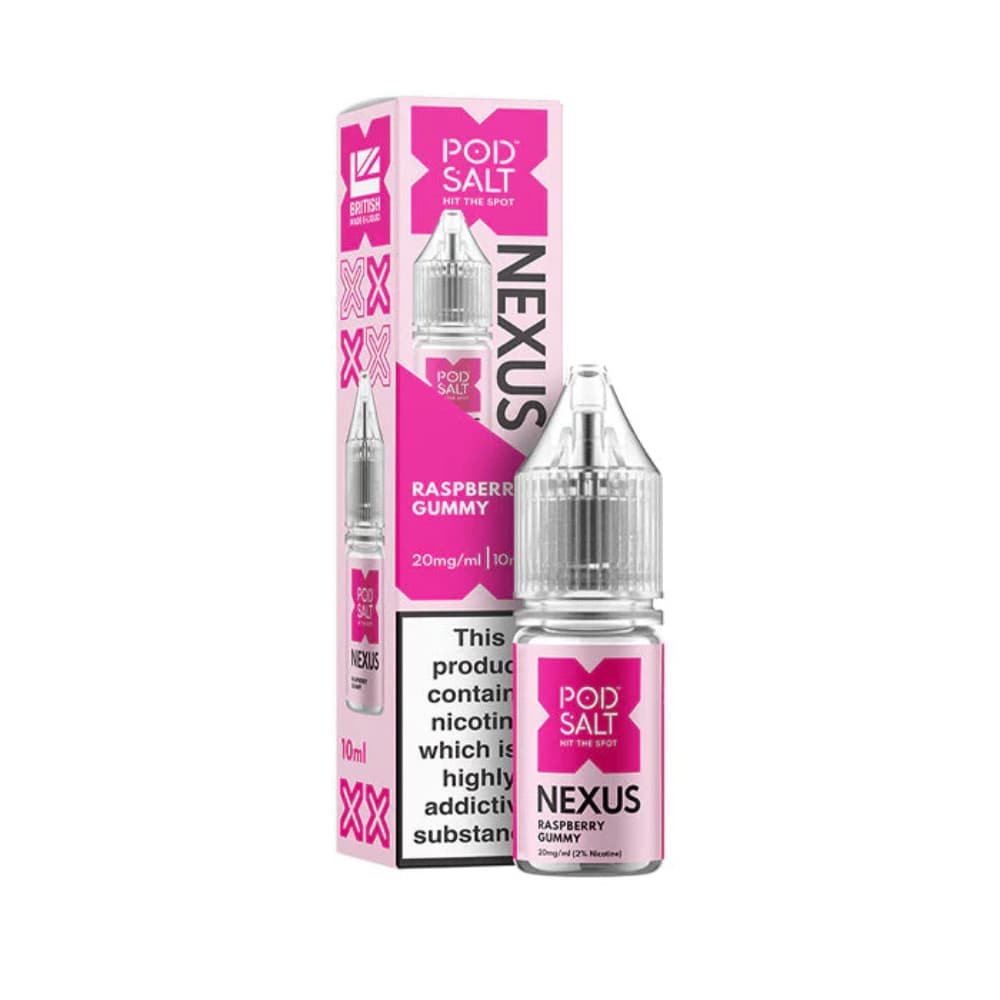  Raspberry Gummy Bear / 10mg Pod Salt Nexus e liquids 10ml