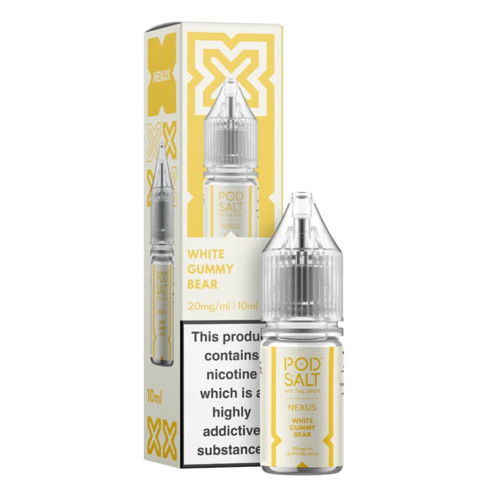  White Gummy Bear / 10mg Pod Salt Nexus e liquids 10ml
