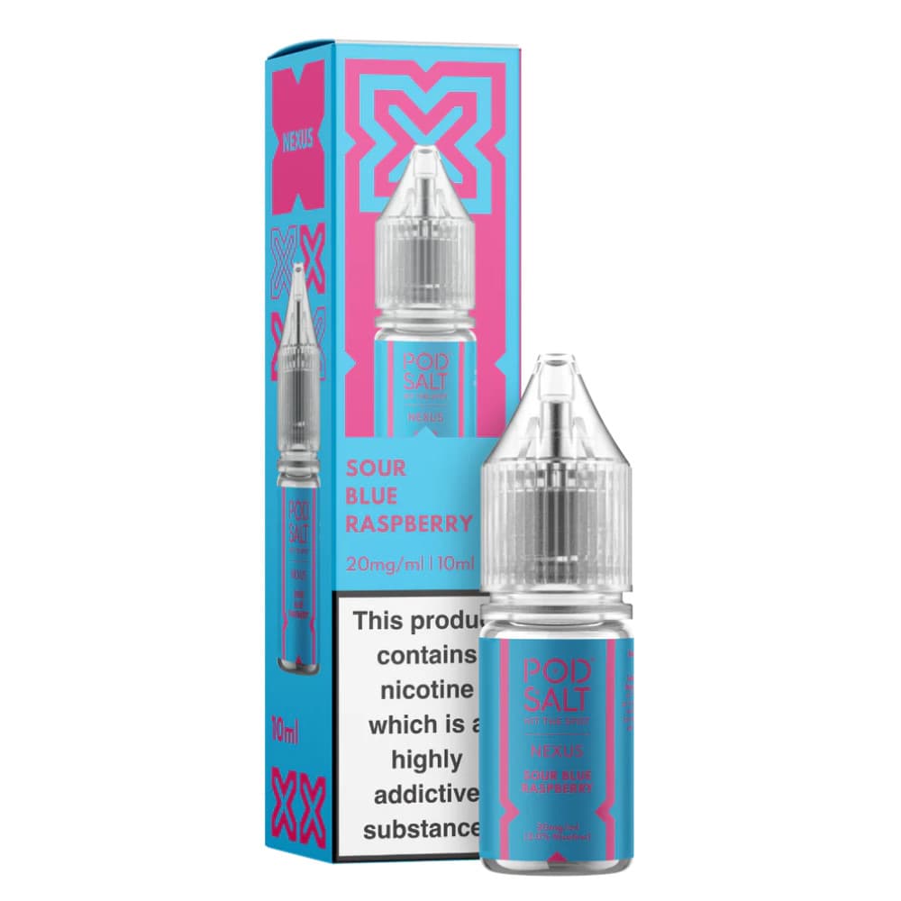  Sour Blue Raspberry / 10mg Pod Salt Nexus e liquids 10ml