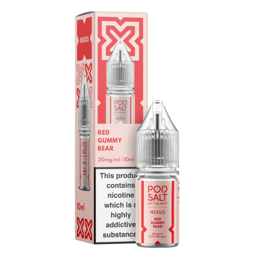  Red Gummy Bear / 10mg Pod Salt Nexus e liquids 10ml