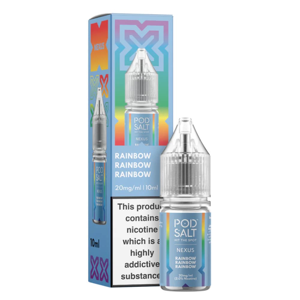  Rainbow / 10mg Pod Salt Nexus e liquids 10ml