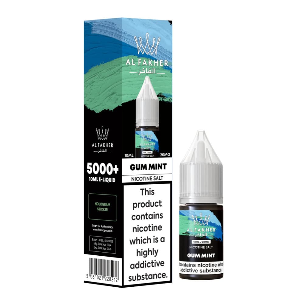  Gum Mint / 20mg Al Fakher Nic Salts e liquids 10ml
