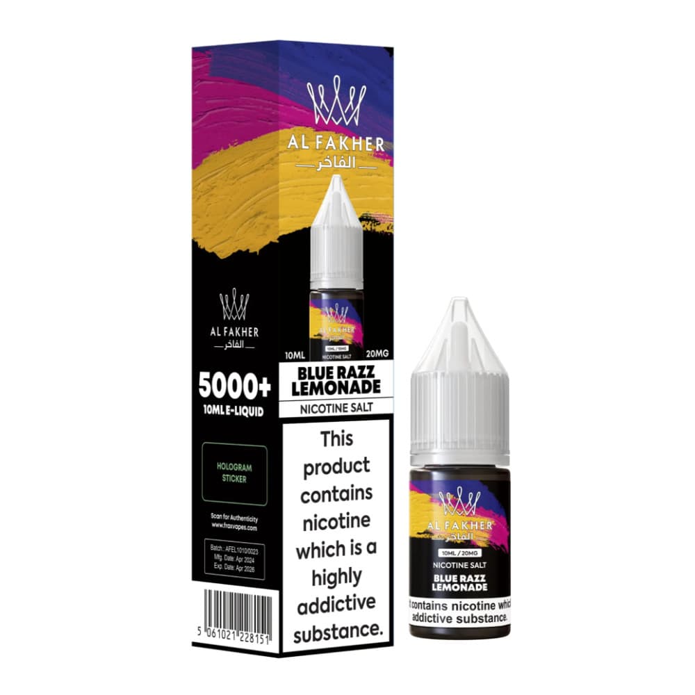  Blue Razz Lemonade / 20mg Al Fakher Nic Salts e liquids 10ml
