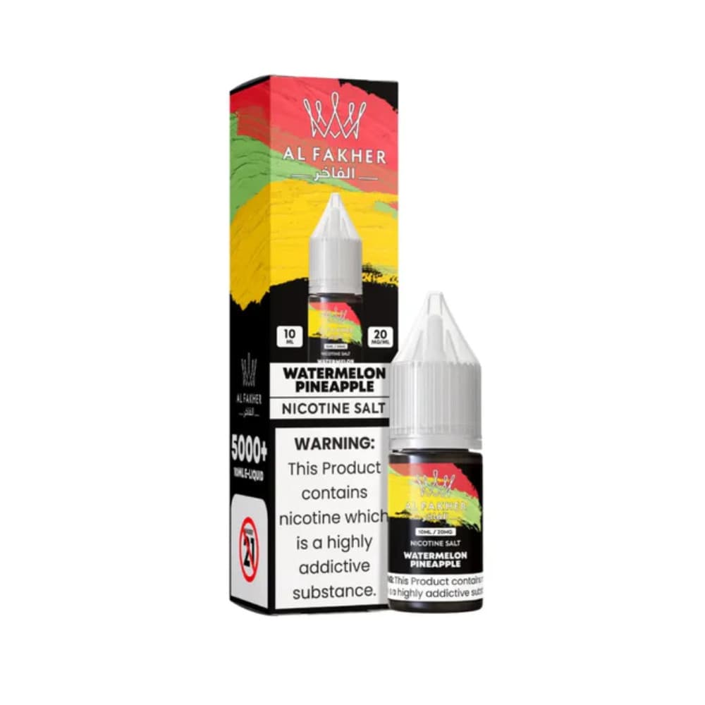  Watermelon  Pineapple / 20mg Al Fakher Nic Salts e liquids 10ml