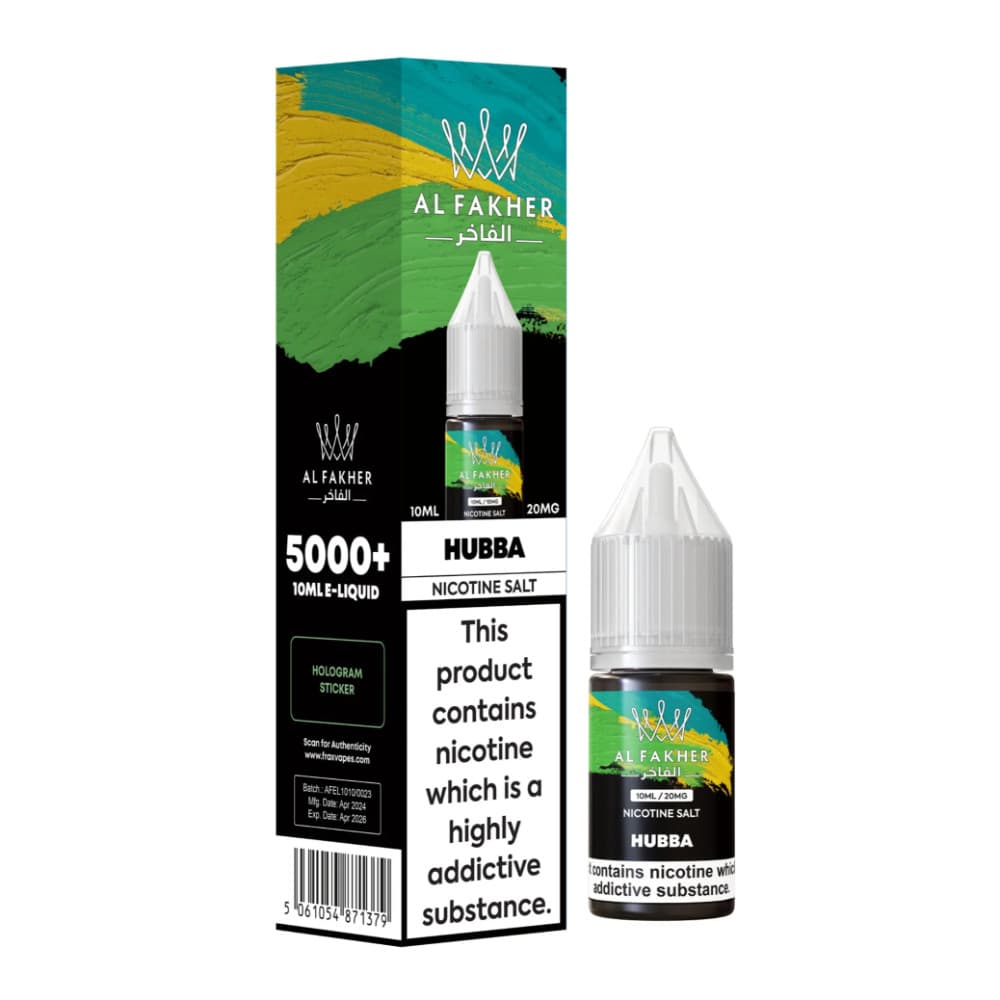  Hubba / 10mg Al Fakher Nic Salts e liquids 10ml