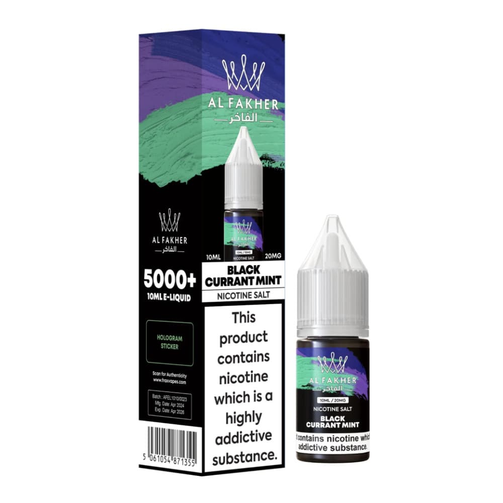  Blackcurrant Mint / 10mg Al Fakher Nic Salts e liquids 10ml