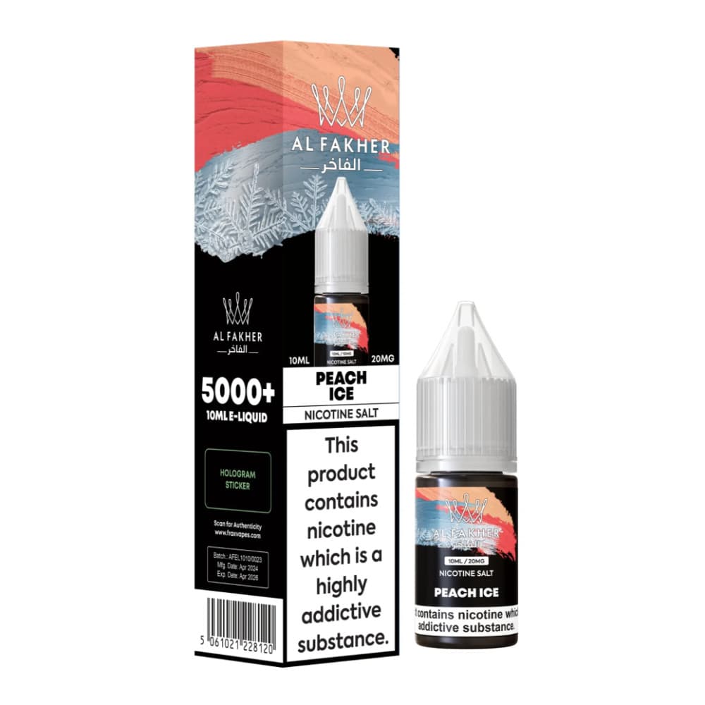  Peach Ice / 10mg Al Fakher Nic Salts e liquids 10ml