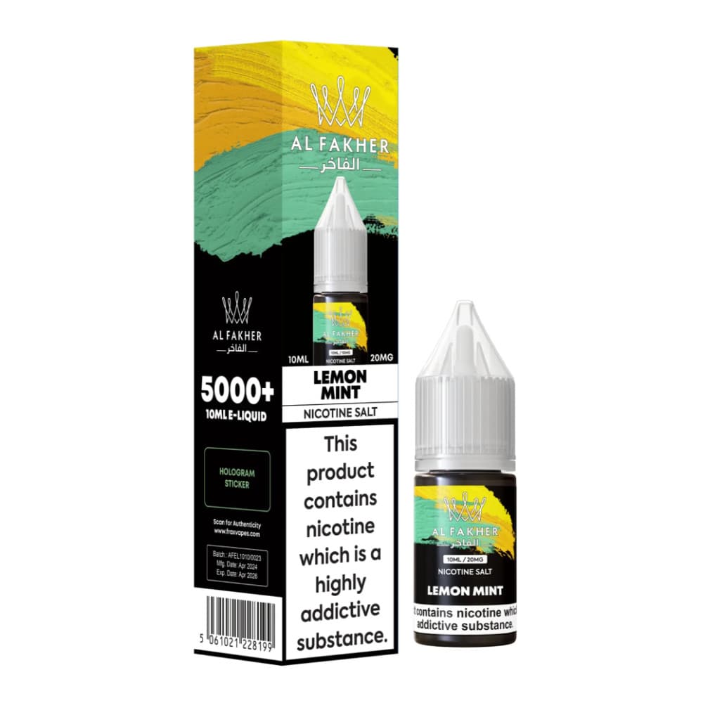  Lemon Mint / 10mg Al Fakher Nic Salts e liquids 10ml